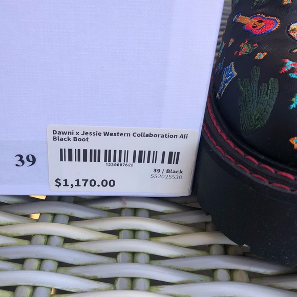 Jessie Western x Dawni Mexican Combat Boots 39 8.5 - Picture 14 of 16